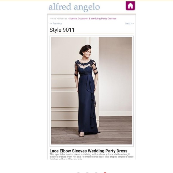 alfred angelo navy blue dress Navy Formal Dress Size 18W Alfred Angelo